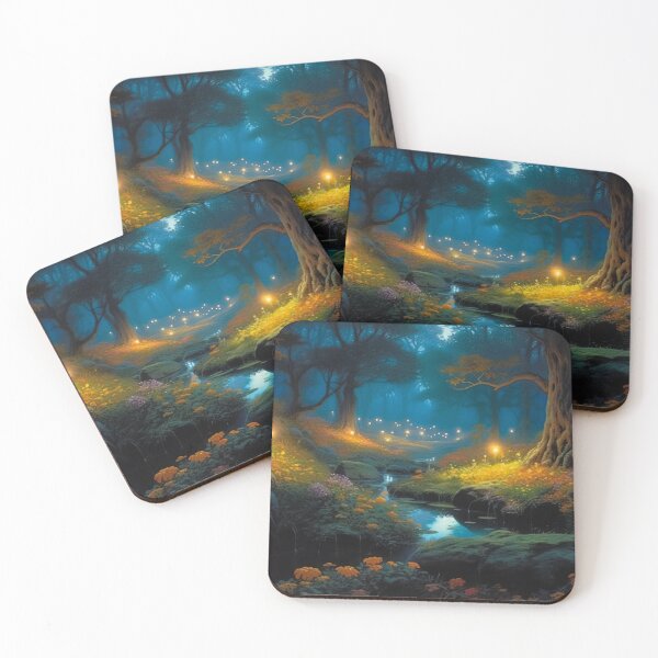 Item preview, Fantasy landscape fairy tale SciFi fantastic colorful worlds designed and sold by goldufeenstaub.