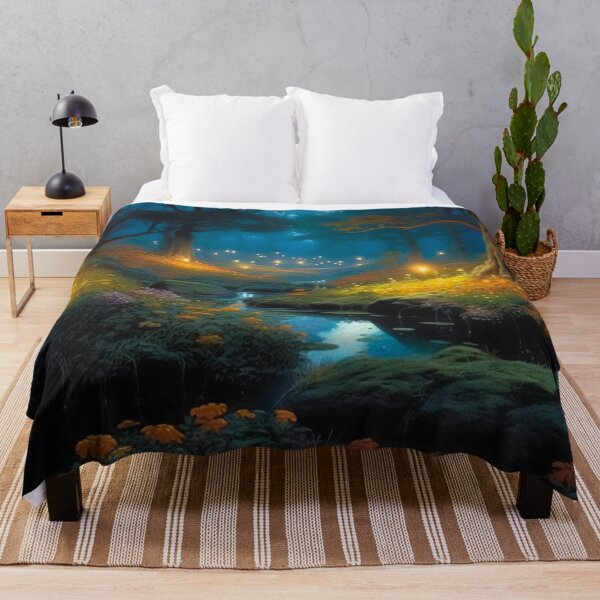 Item preview, Fantasy landscape fairy tale SciFi fantastic colorful worlds designed and sold by goldufeenstaub.