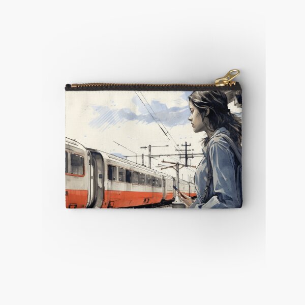 Item preview, A Woman Waiting for the Train designed and sold by Sketch-Shack.