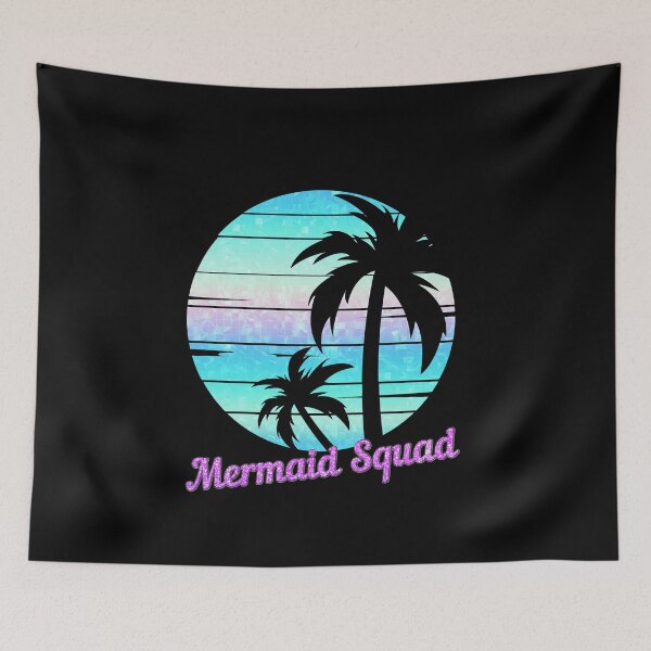 Item preview, MERMAID SQUAD - Summer Girl's Trip, Pacific Ocean, Vacay Mode, Sunset, Beach, Party Animal designed and sold by Sun Sand & Sea Art.