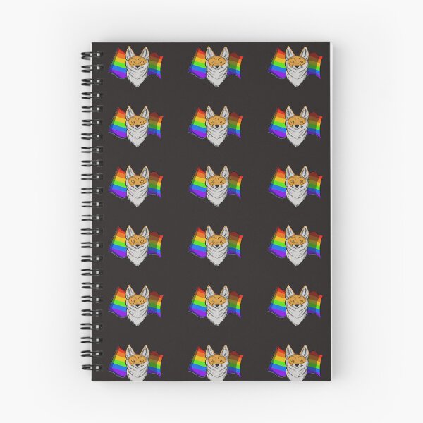 Item preview, Pride fox rainbow flag designed and sold by Artbyscrappy.
