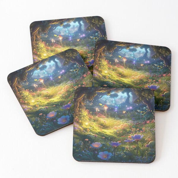 Item preview, Fantasy landscape fairy tale SciFi fantastic colorful worlds designed and sold by goldufeenstaub.