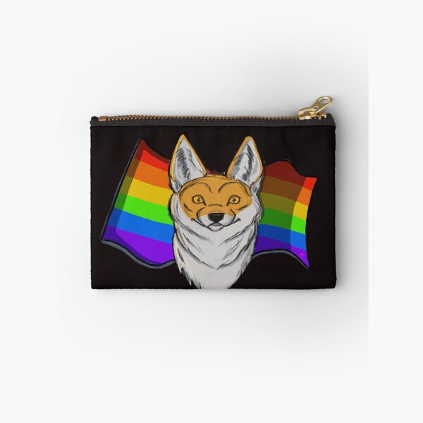 Item preview, Pride fox rainbow flag designed and sold by Artbyscrappy.