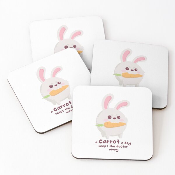 Item preview, Bunny Rabbit eats a carrot a day to keep the doctor away designed and sold by RunSumErrands.