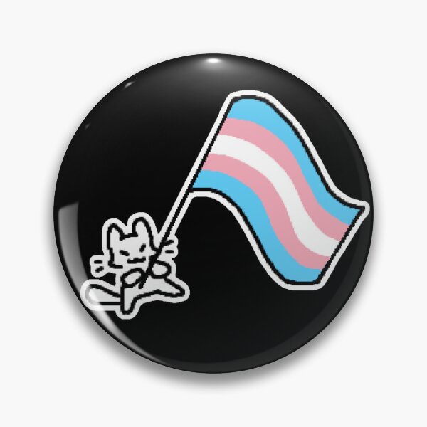 Item preview, trans flag kitty designed and sold by kippicat.