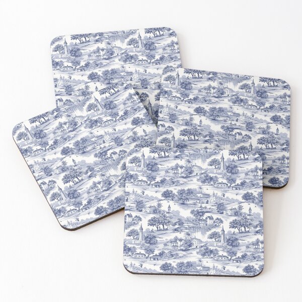 Item preview, Vintage French Toile de Jouy (Blue) #3 designed and sold by BrushstrokesA.