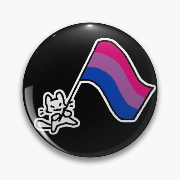 Item preview, bi flag kitty designed and sold by kippicat.