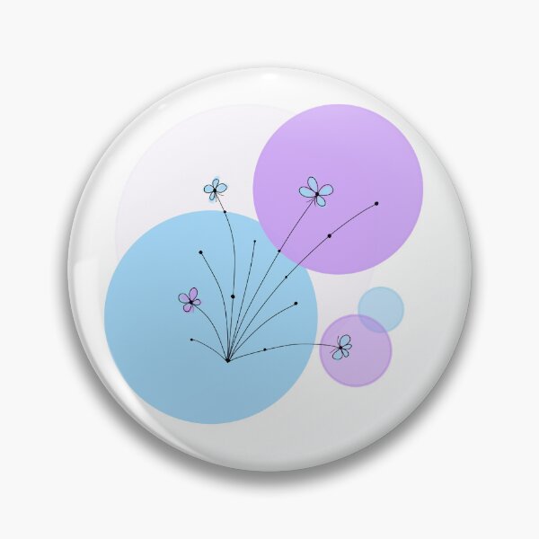 Artikelvorschau, Flower Pastels Lilac Blue entworfen und verkauft von Reddish-Designs.