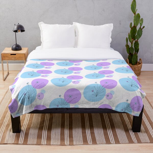 Item preview, Flor Pasteles Lila Azul designed and sold by Reddish-Designs.