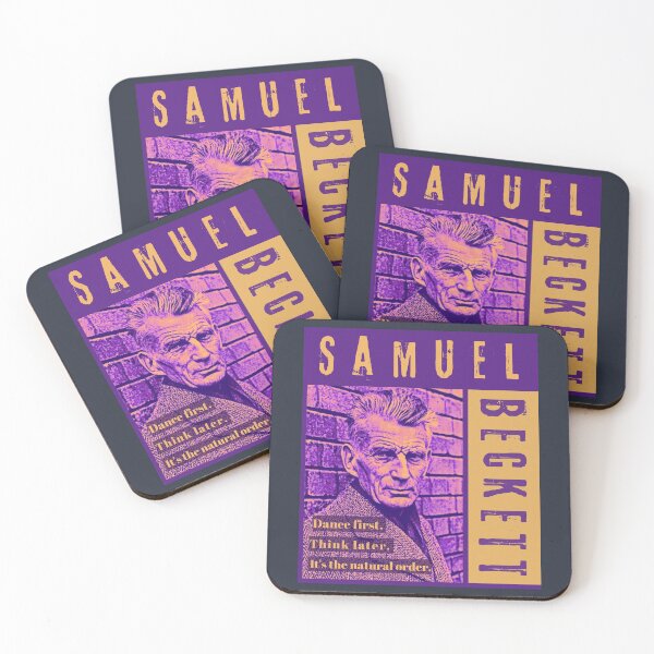 Item preview, Samuel Beckett portrait and quote: Dance first. Think later. It's the natural order. designed and sold by artbleed.