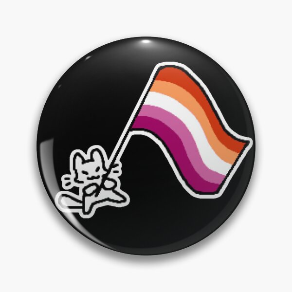 Item preview, lesbian flag kitty designed and sold by kippicat.