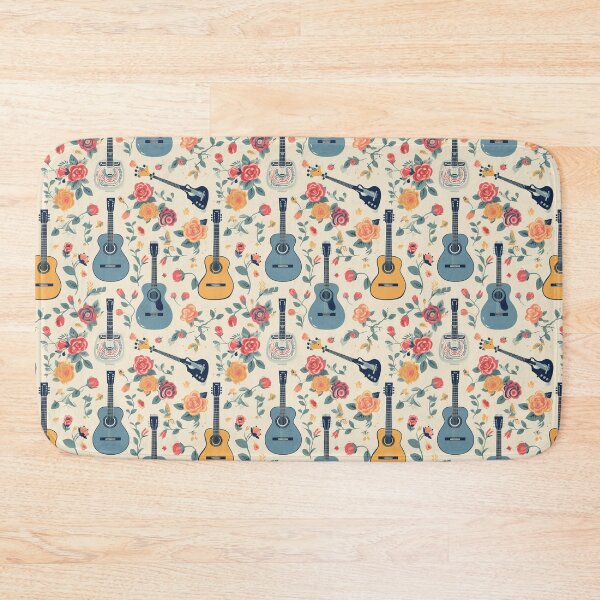 Item preview, Guitar and flowers in pastel 2 designed and sold by titur.
