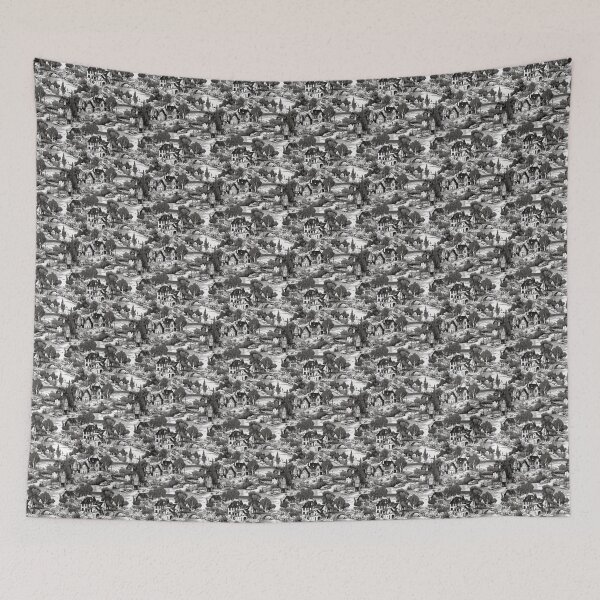 Item preview, Vintage French Toile de Jouy (Black) #2 designed and sold by BrushstrokesA.