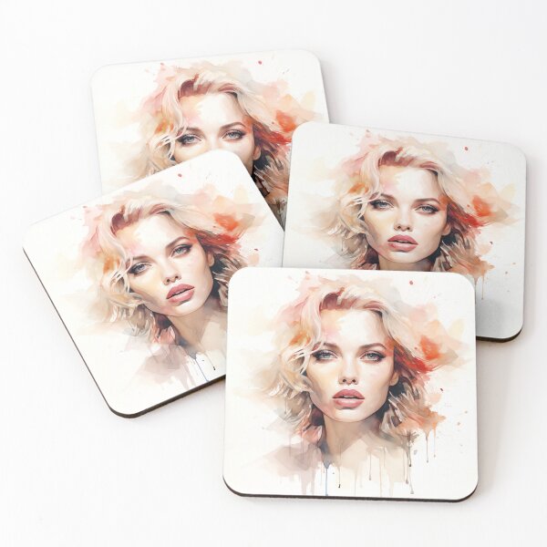 Artikelvorschau, Kylie Minogue in Aquarell entworfen und verkauft von meds-art.