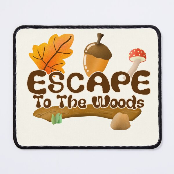Item preview, Escape to the woods cottagecore and hygge sticker by DozyJov designed and sold by DozyJov.