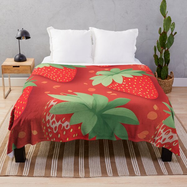 Item preview, Sumptuous Delights: A Red Symphony of Strawberry Patterns designed and sold by RabbitProjectUK.