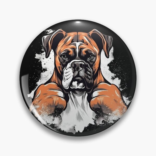 Item preview, "Punching Power: Boxer Dog in Graphic Art | Raw and Emotional Expression designed and sold by BNCH44.