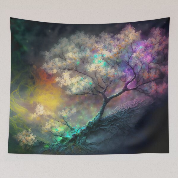 Item preview, Fantasy landscape fairy tale SciFi fantastic colorful worlds designed and sold by goldufeenstaub.