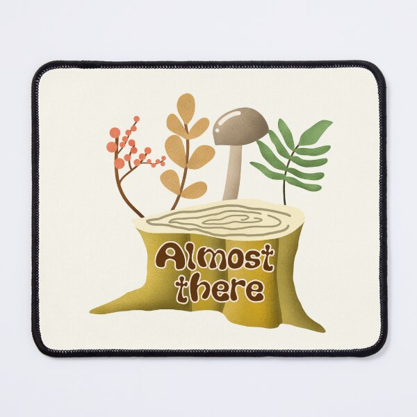 Item preview, Almost there trunk with mushrooms and flora cottagecore and hygge sticker by DozyJov designed and sold by DozyJov.