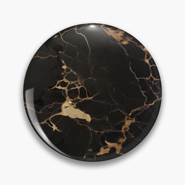 Item preview, Black & Gold Vein Nero Portoro Marble - Earth Stones designed and sold by BrushstrokesA.
