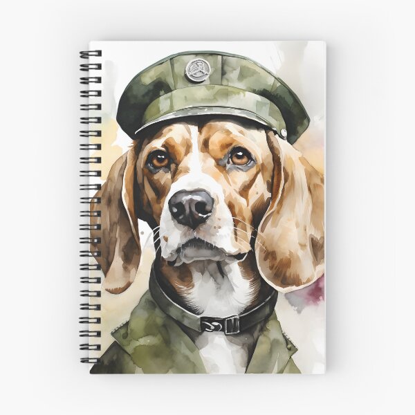 Aperçu de l'œuvre Beagle en uniforme créée et vendue par InkLines.