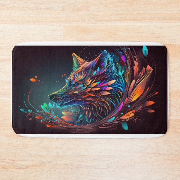 Item preview, Psychedelic Abstract Wolf Face Art designed and sold by PeteRascal.