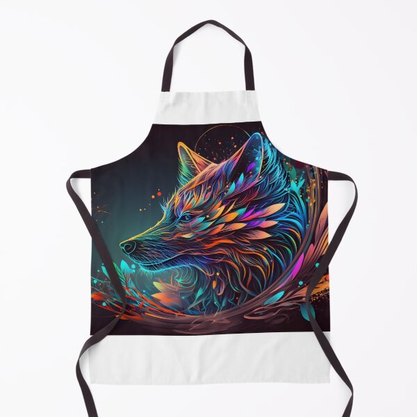 Item preview, Psychedelic Abstract Wolf Face Art designed and sold by PeteRascal.
