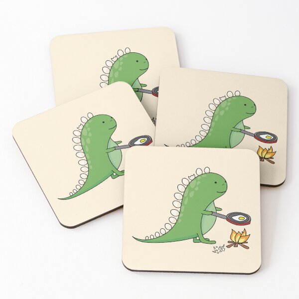 Item preview, Dinosaur Eggsaur having healthy breakfast designed and sold by cute-tees.