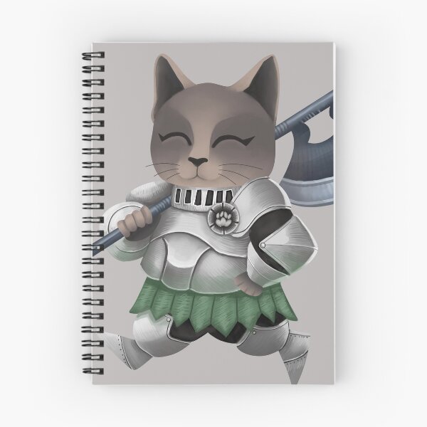 Item preview, cat in armor art designed and sold by GiezaDesign.