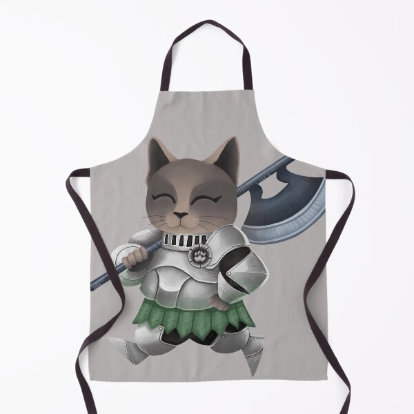 Item preview, cat in armor art designed and sold by GiezaDesign.