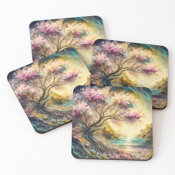 Item preview, Fantasy landscape fairy tale SciFi fantastic colorful worlds designed and sold by goldufeenstaub.