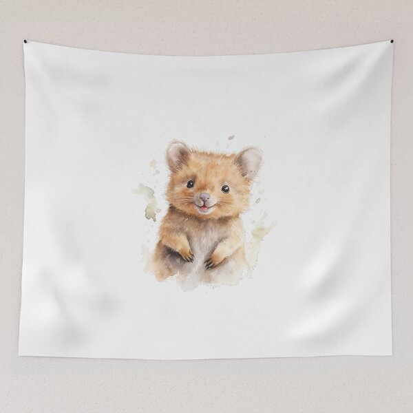 Item preview, Cute Baby Quokka Watercolor Painting designed and sold by BrushstrokesA.