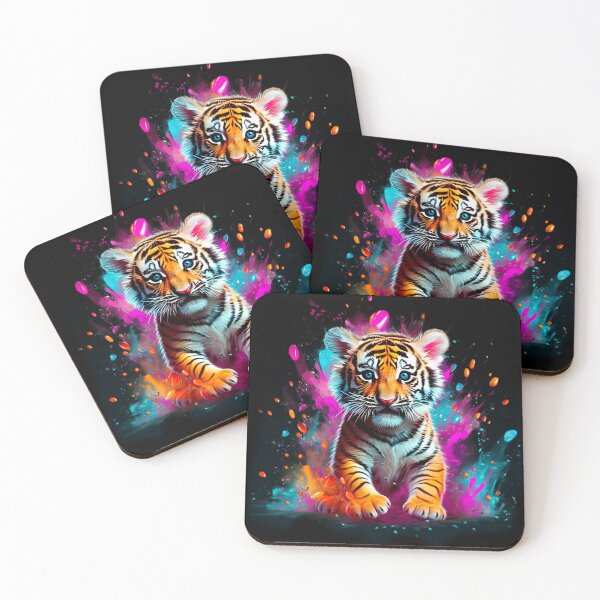 Item preview, tiger ink splash designed and sold by MoonDesinso.