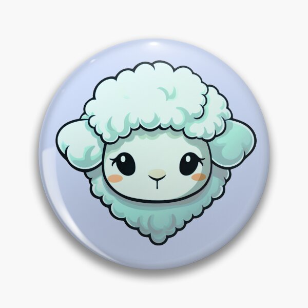 Item preview, Fluffy Cute Blue Sheep designed and sold by Rauens.