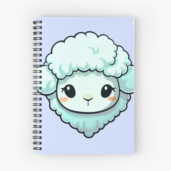 Item preview, Fluffy Cute Blue Sheep designed and sold by Rauens.
