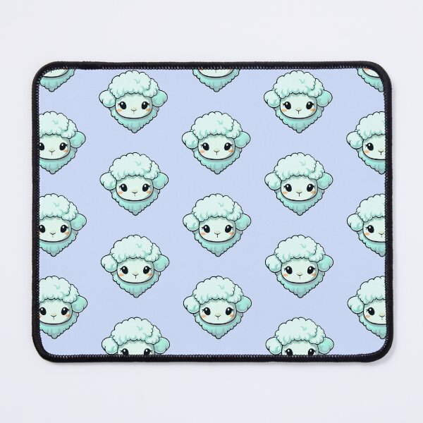 Item preview, Fluffy Cute Blue Sheep designed and sold by Rauens.