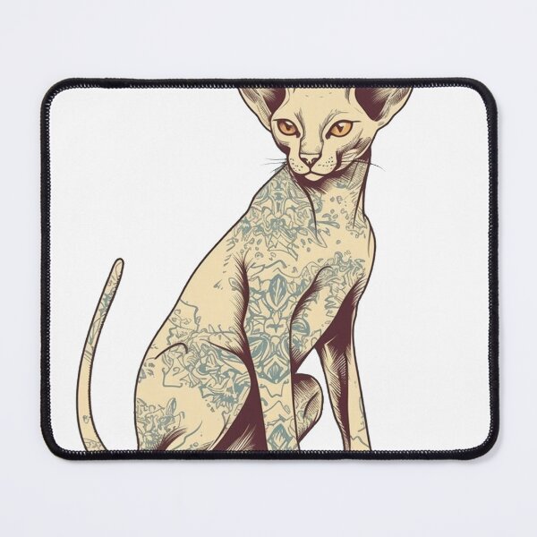 Item preview, Ornamental Shorthair Vintage Print Art - Oriental Feline Design and Decor designed and sold by DooodleGod.