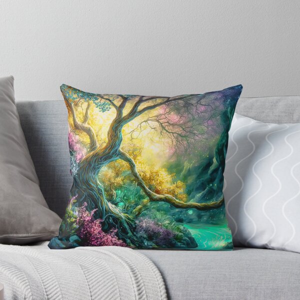 Item preview, Fantasy landscape fairy tale SciFi fantastic colorful worlds designed and sold by goldufeenstaub.