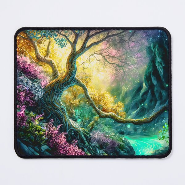 Item preview, Fantasy landscape fairy tale SciFi fantastic colorful worlds designed and sold by goldufeenstaub.