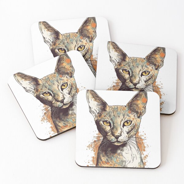 Artikelvorschau, Oriental Shorthair Vintage Print Art: Decor for Feline Lovers entworfen und verkauft von DooodleGod.