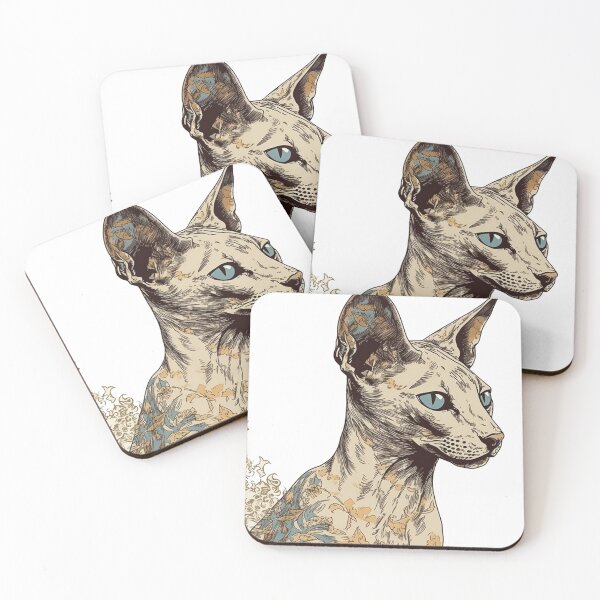 Artikelvorschau, Oriental Shorthair Vintage Feline Art - Classic Prints for Cat Lovers by BrushPointed Pets entworfen und verkauft von DooodleGod.