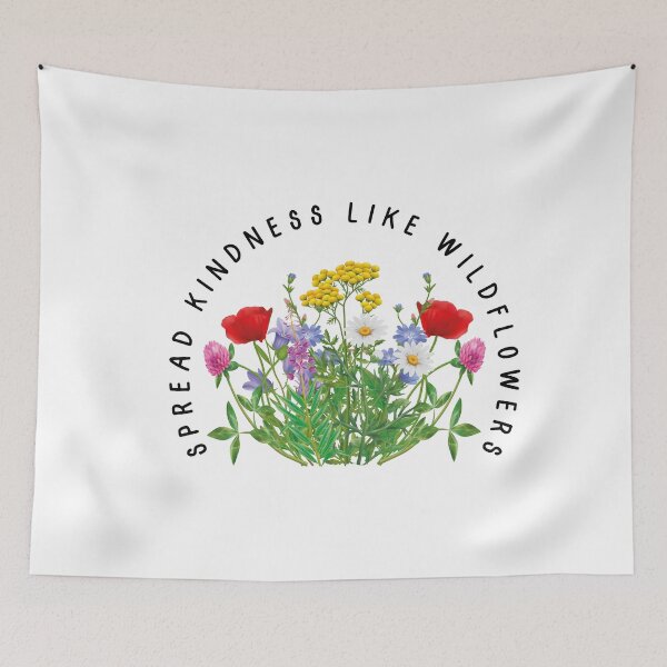 Item preview, Spread Kindness Like Wildflowers Flower Shirt, Gift For Her, Flower Shirt Aesthetic, Floral Graphic Tee, Floral Shirt, Flower T-shirt, Wild Flower Shirt, Wildflower T-shirt designed and sold by SouQ-Art.