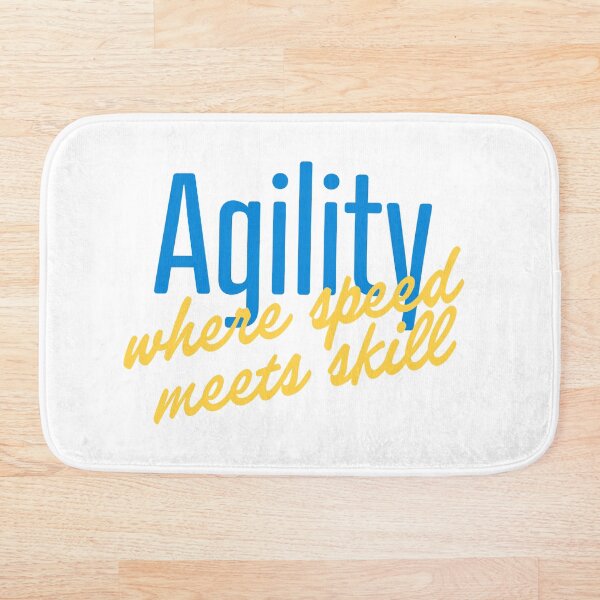 Aperçu de l'œuvre agility where speed meets skill -   agilité où la vitesse rencontre la compétence en anglais créée et vendue par PausePapote.