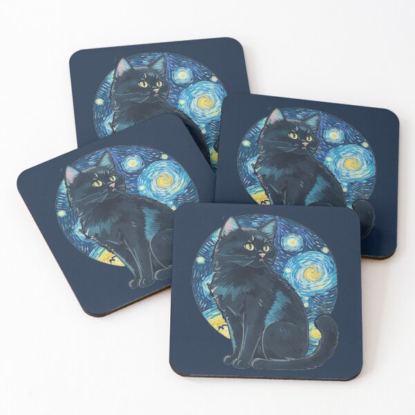 Artikelvorschau, Van Gogh Sternenkatze entworfen und verkauft von Vangoholic.