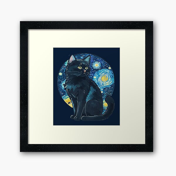 Item preview, Chat étoilé de Van Gogh designed and sold by Vangoholic.