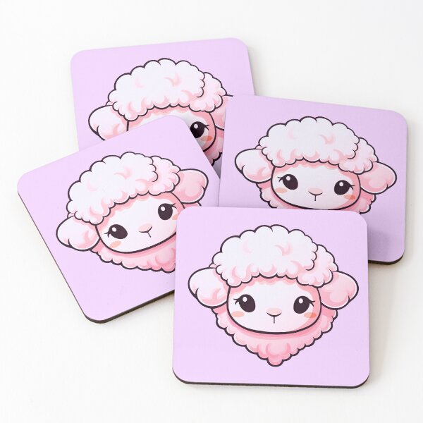 Item preview, Fluffy Cute Pink Sheep designed and sold by Rauens.