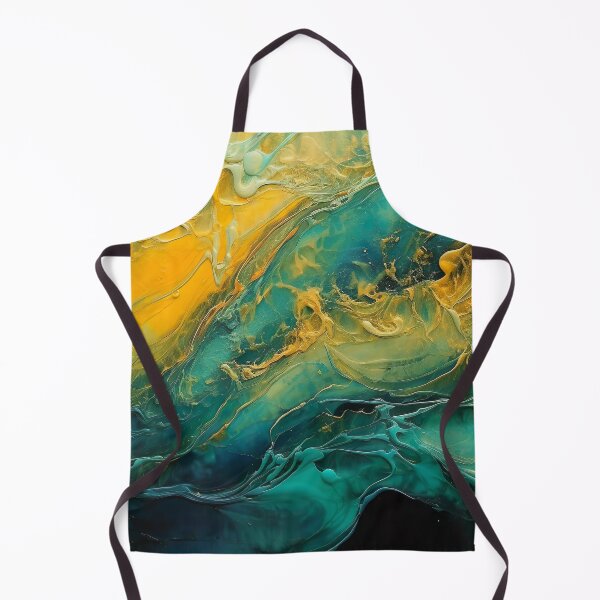 Item preview, Abstract Fluid Painting Green and Yellow designed and sold by vadimcarazan.