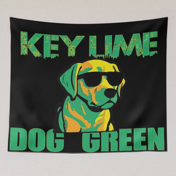 Item preview, key lime green dog designed and sold by dsirs.
