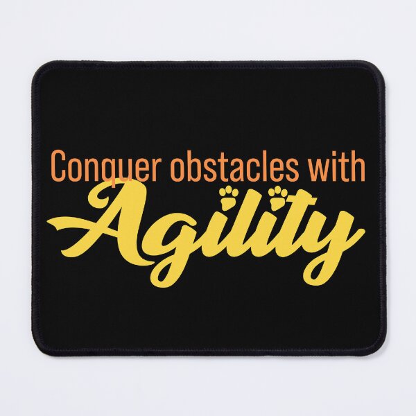 Item preview, conquer obstacles with agility - conquer obstacles with agility in english designed and sold by PausePapote.