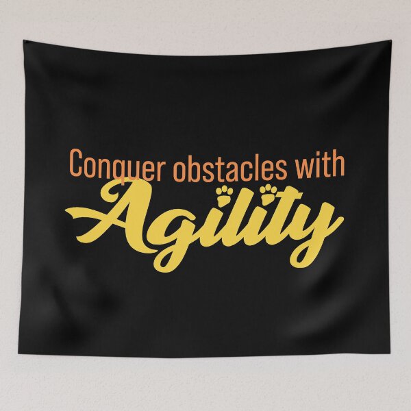 Item preview, conquer obstacles with agility - conquer obstacles with agility in english designed and sold by PausePapote.